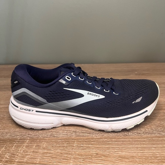 Brooks Ghost 15 Running Shoes – Peacoat / Navy / White – Women’s 7.5 - Picture 3 of 7